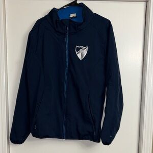 Navy Blue Jacket with Malaga C.F. Logo